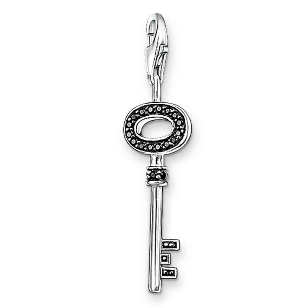 Charm Pendant Key Black