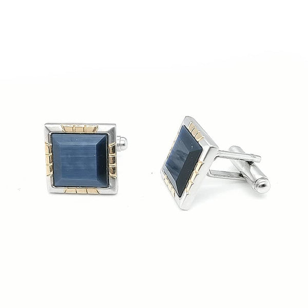 Blue Cat's Eye Cufflinks