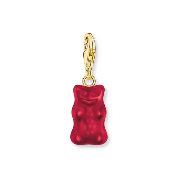 Charm Pendant Goldbears in Red
