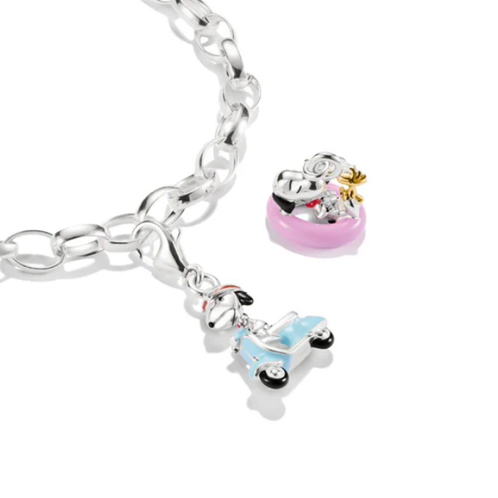 Original Charm Snoopy on Vespa