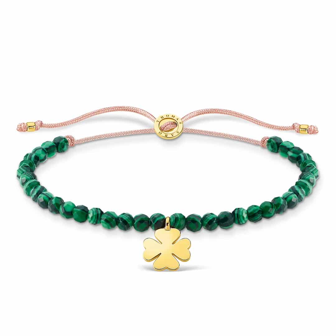 Malachite Cloverleaf Bracelet