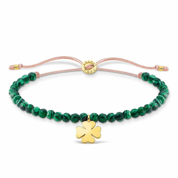 Malachite Cloverleaf Bracelet