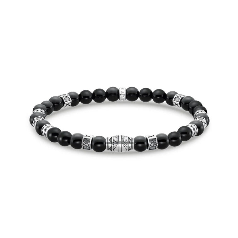 Black Bead Elements Bracelet
