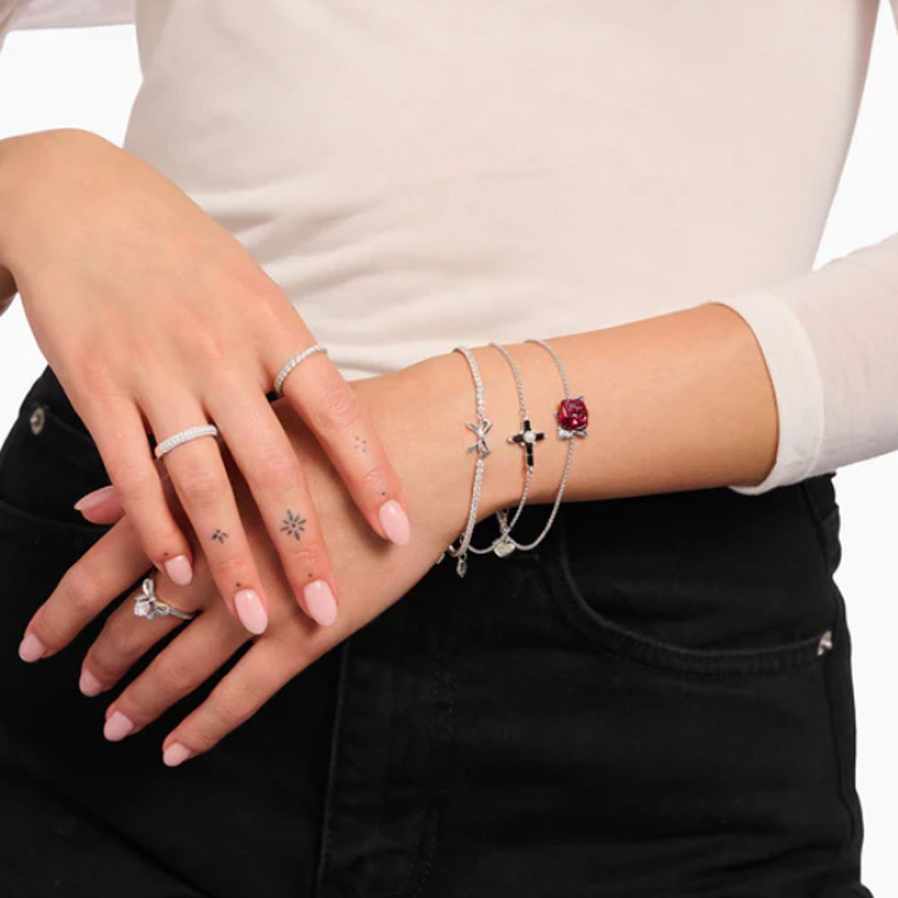 Romance Bracelet Black Cross