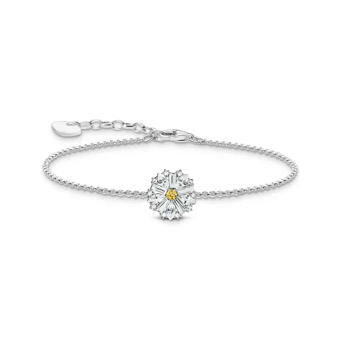 Lovely Daisy Bracelet in Silver