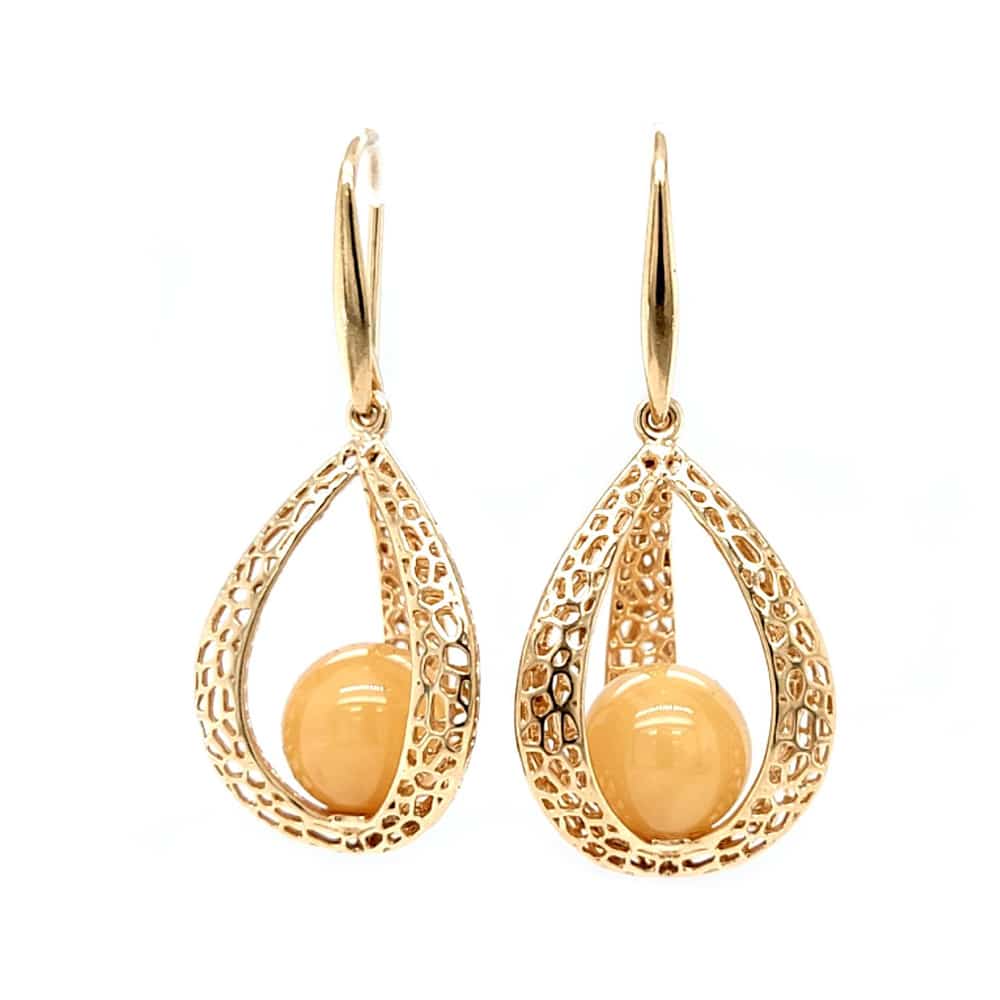 Genuine Baltic Amber Earrings 611