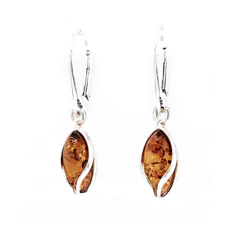 Genuine Baltic Amber Earrings 638