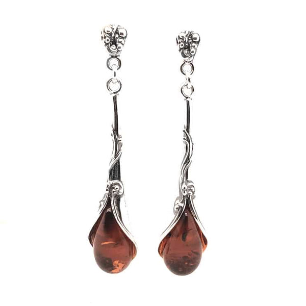 Genuine Baltic Amber Earrings 725