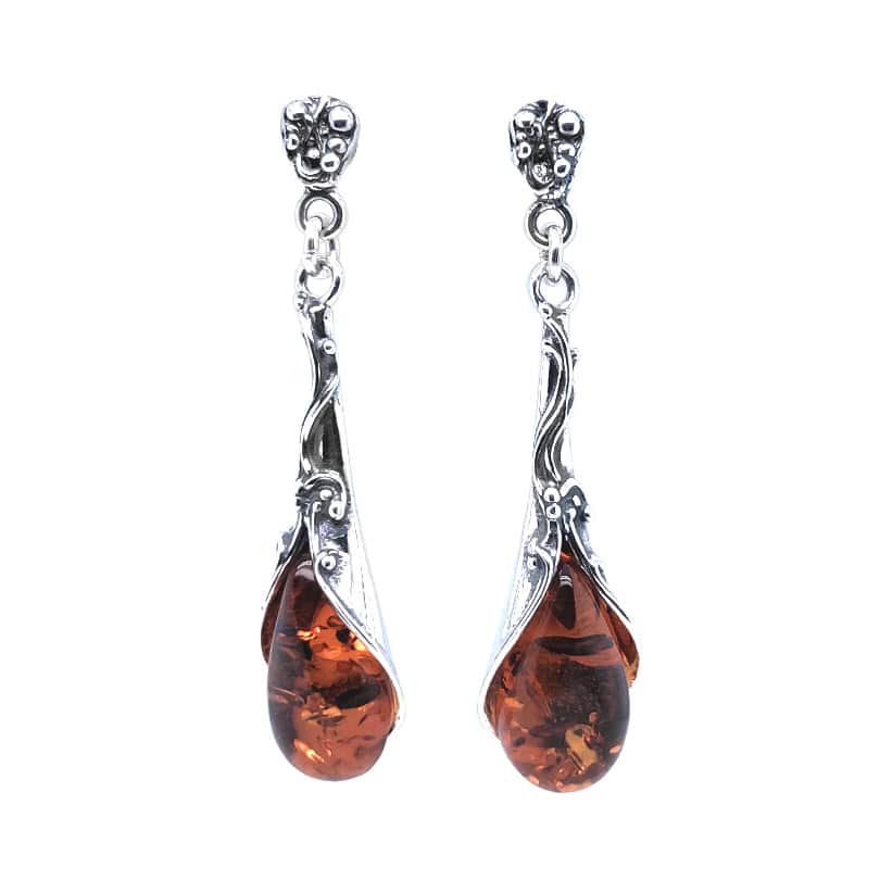 Genuine Baltic Amber Earrings 726