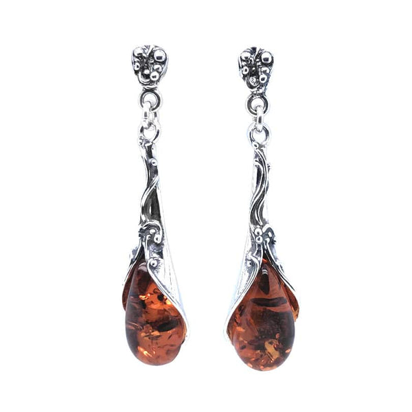 Genuine Baltic Amber Earrings 726