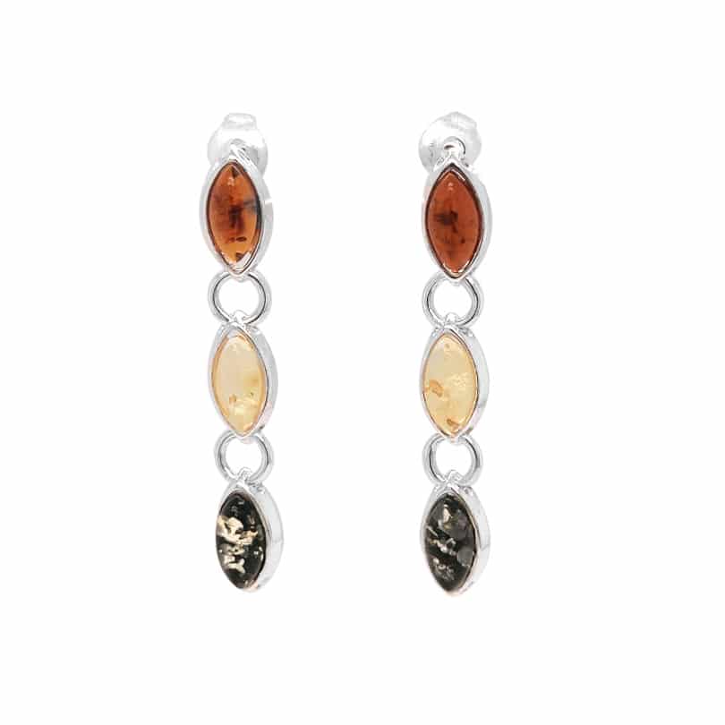 Genuine Baltic Amber Earrings 739