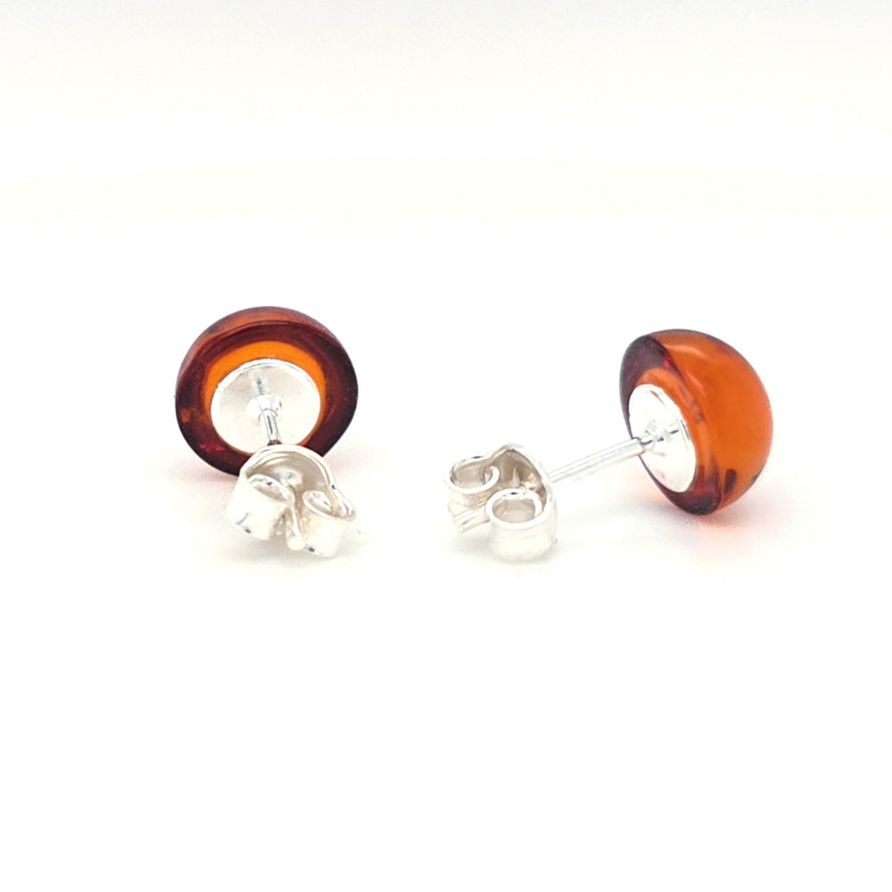 Genuine Baltic Amber Stud Earrings 759