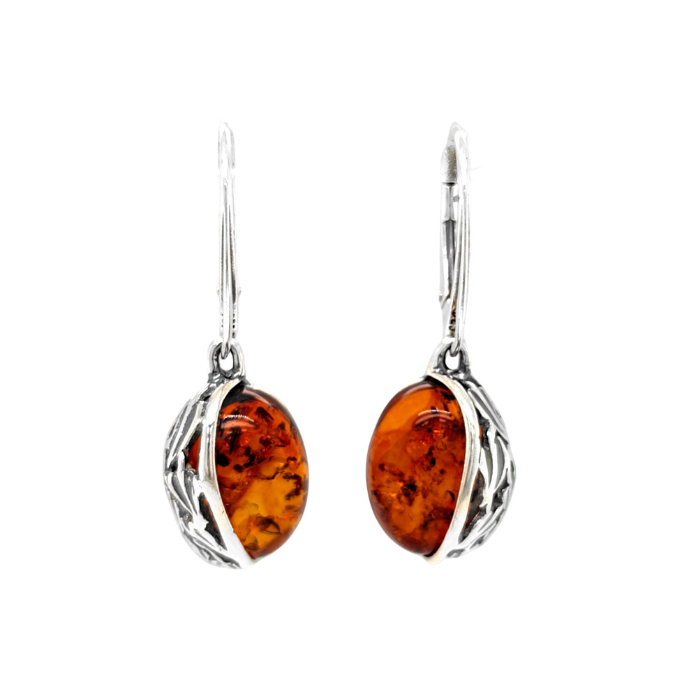 Genuine Baltic Amber Earrings 831