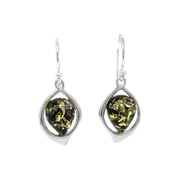 Genuine Baltic Amber Earrings 834