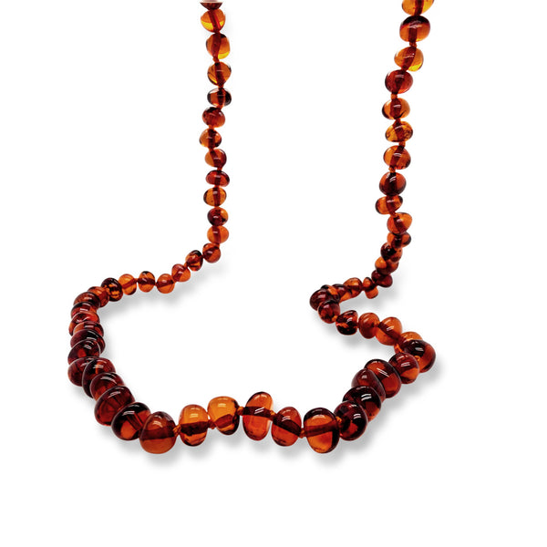 Genuine Baltic Amber Nugget Beads Necklace 838
