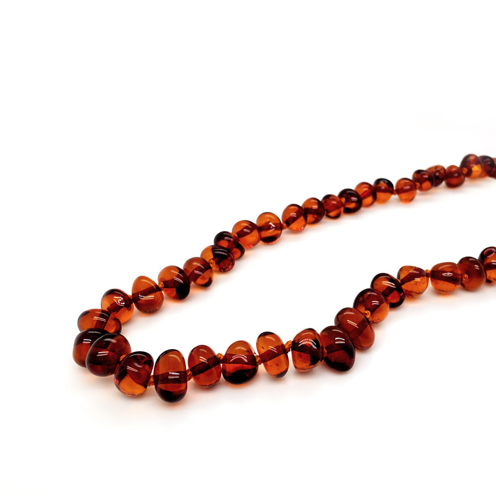 Genuine Baltic Amber Nugget Beads Necklace 838