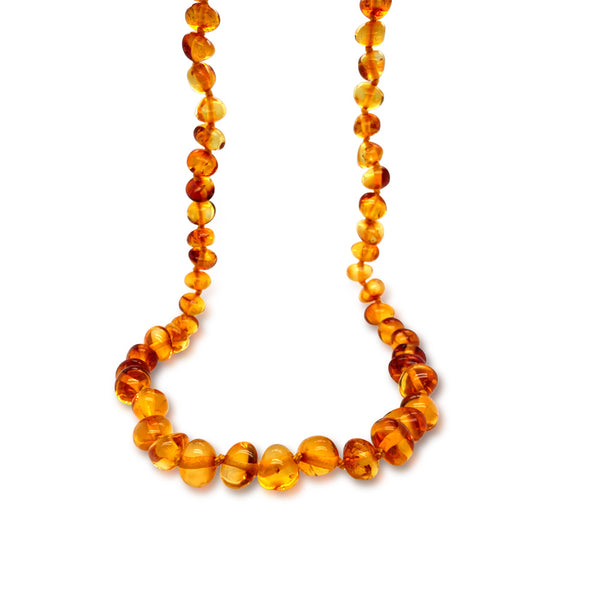 Genuine Baltic Amber Nugget Beads Necklace 840