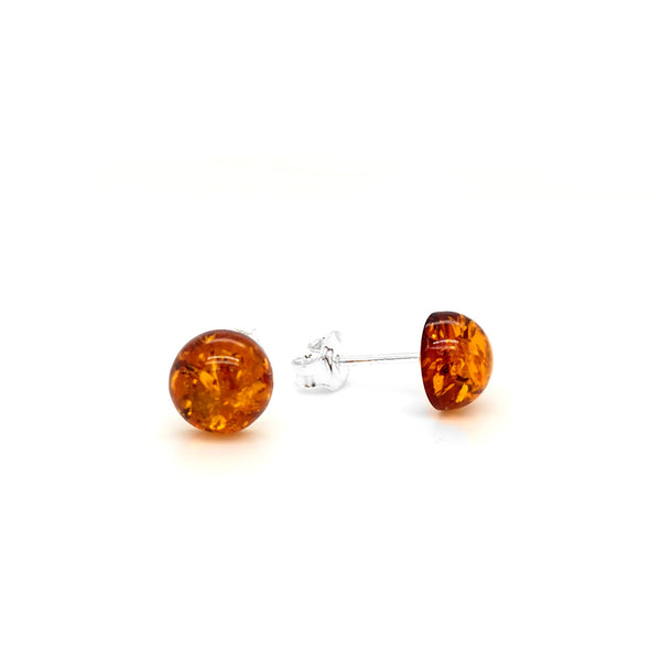 Genuine Baltic Amber Stud Earrings 842