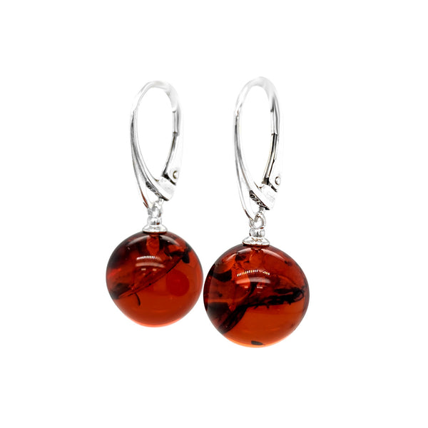 Genuine Baltic Amber Earrings 848