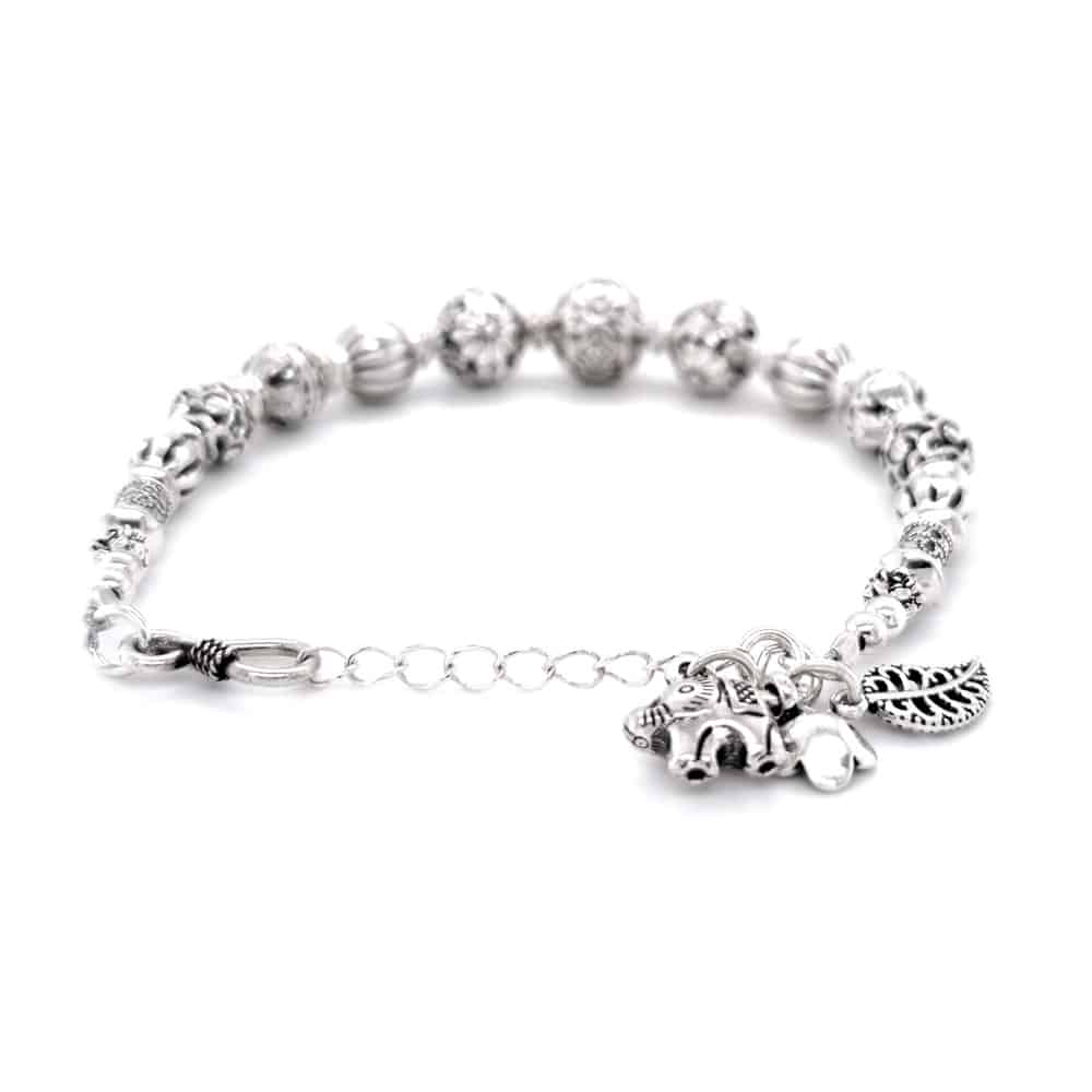 Artisan Crafted Sterling Silver Beads Bracelet