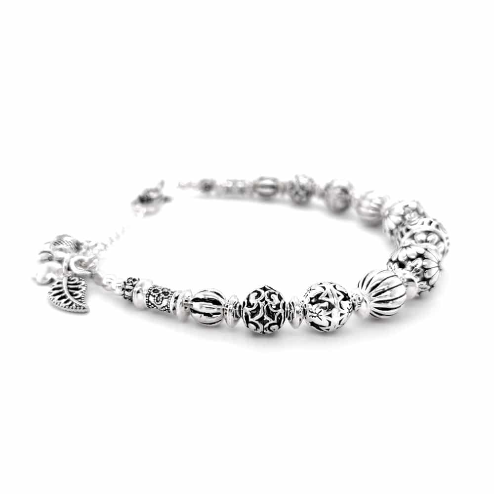 Artisan Crafted Sterling Silver Beads Bracelet