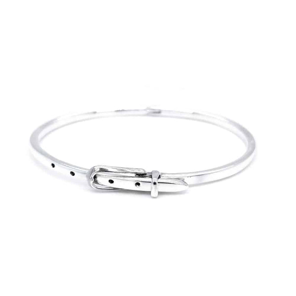 Adjustable Belt Sterling Silver Bangle