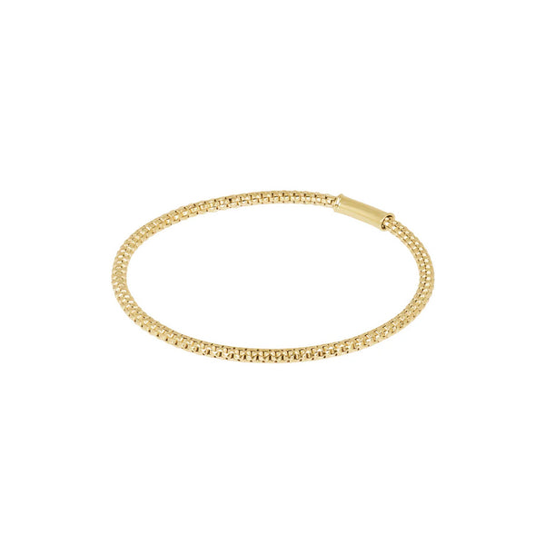 9ct Yellow Gold Elastic Popcorn Link Bracelet