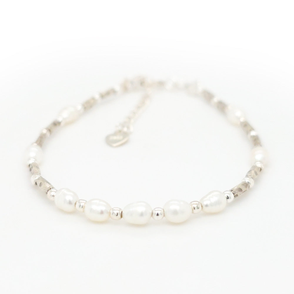 FW Pearl and Silver Beads Bracelet