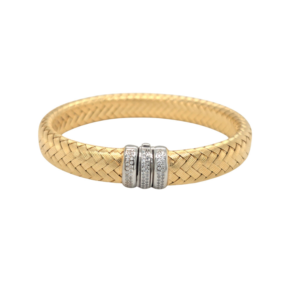 IL Diletto 925 Italian Weaved Silver Bangle