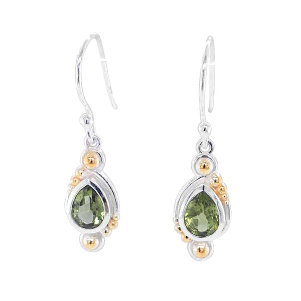Peridot Silver Earrings