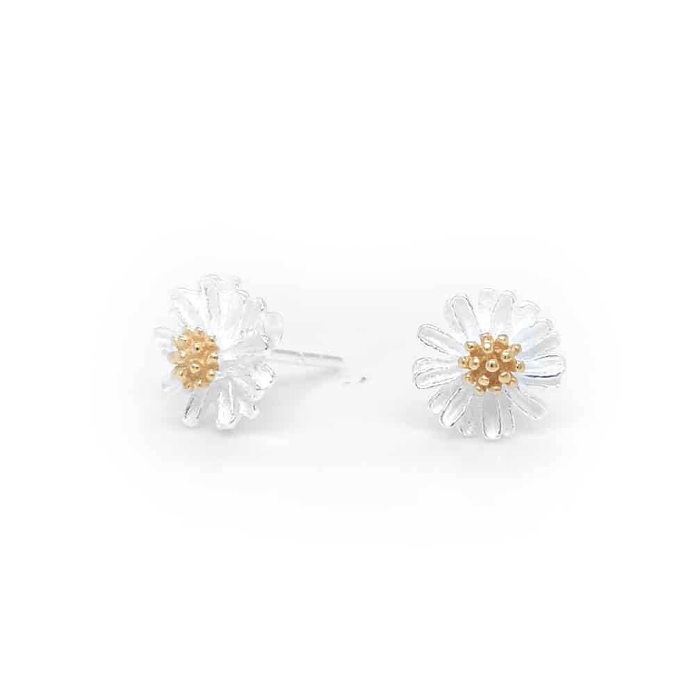 Daisy Silver Stud Earrings