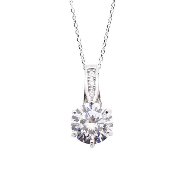 6 Prong Setting Solitaire Pendant