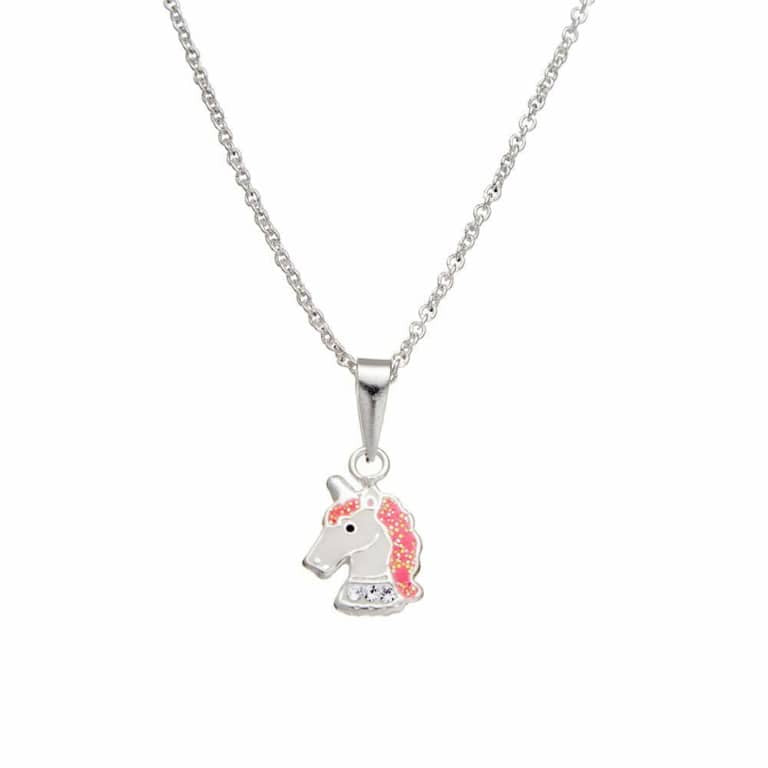 Tiny Unicorn Silver Necklace