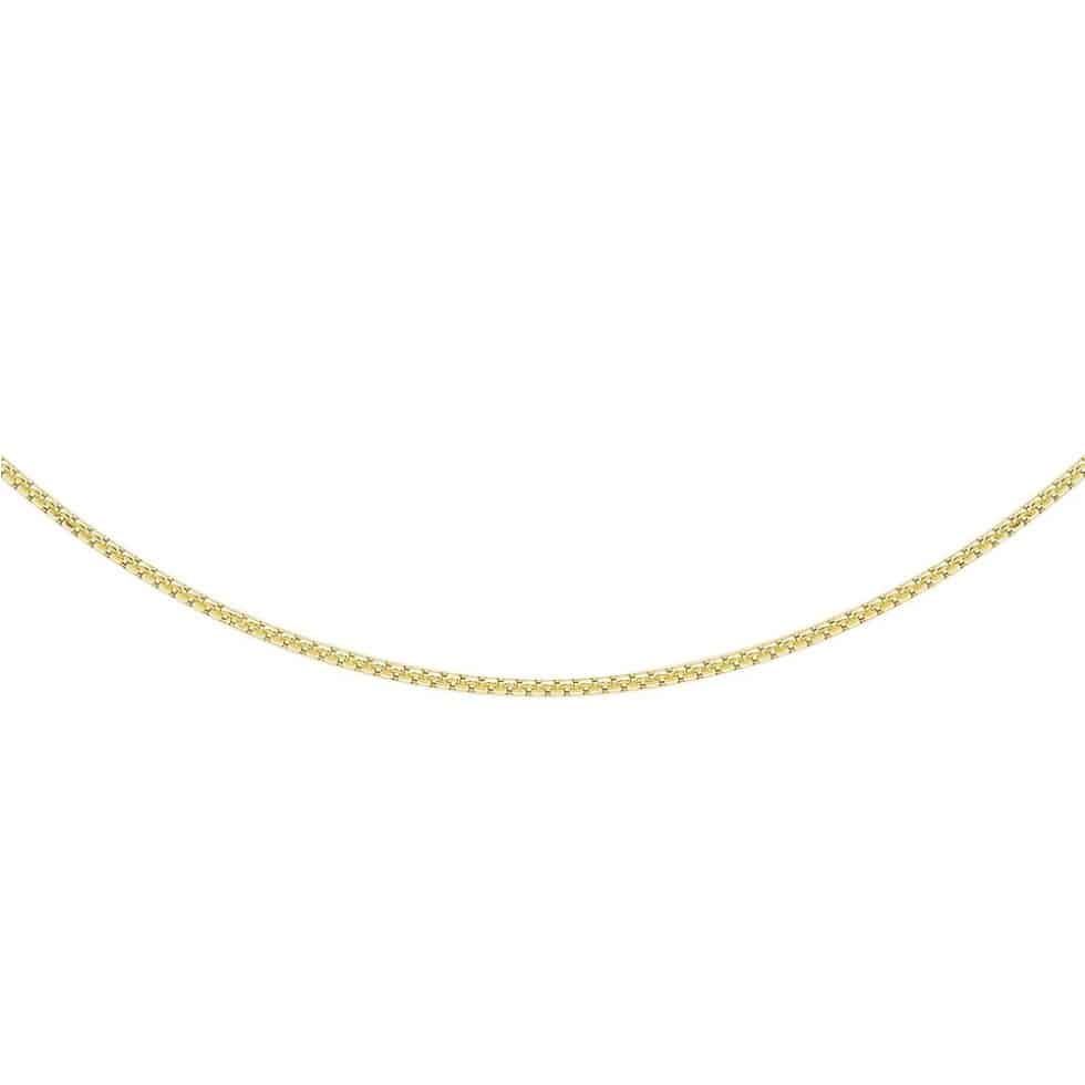 9K Yellow Gold 22 Diamond Cut Box Chain