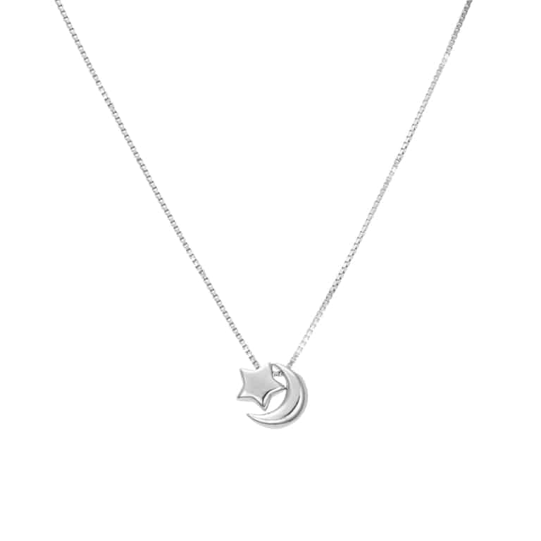 Mini Celestial Pendant Silver Necklace
