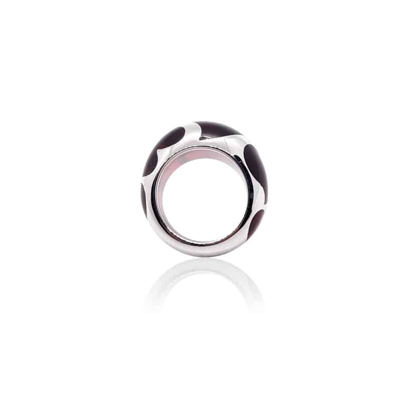 ASHA Sterling Silver Heart Resin Ring