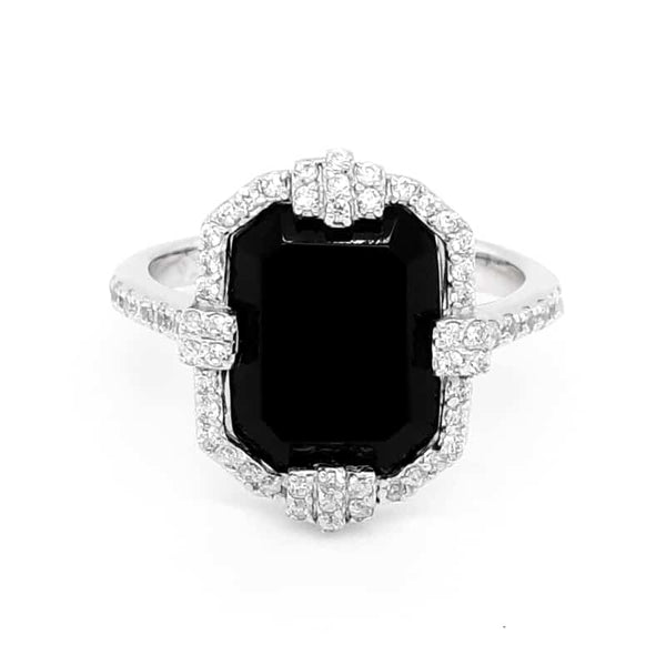 Onyx Vintage Silver Ring