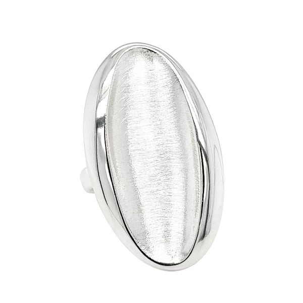 Shield Modern Silver Ring