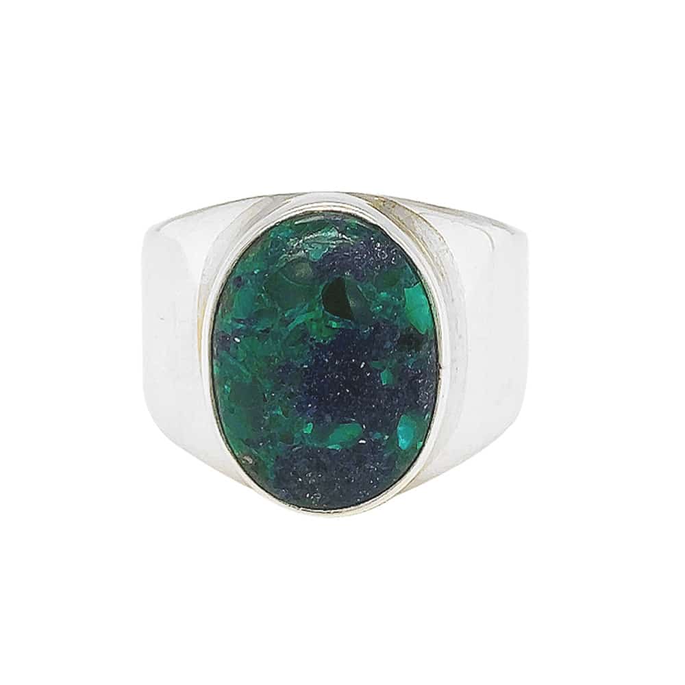 Azurite Sterling Silver Ring