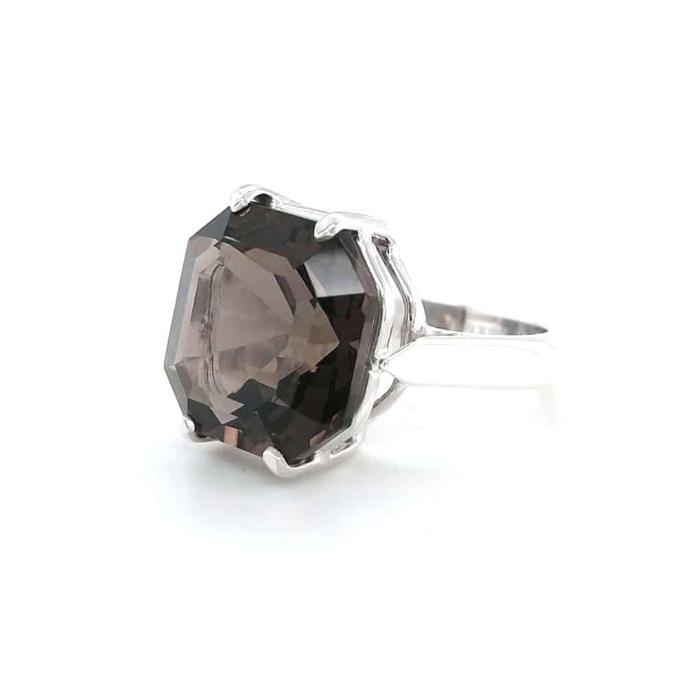 Smoky Quartz Sterling Silver Ring