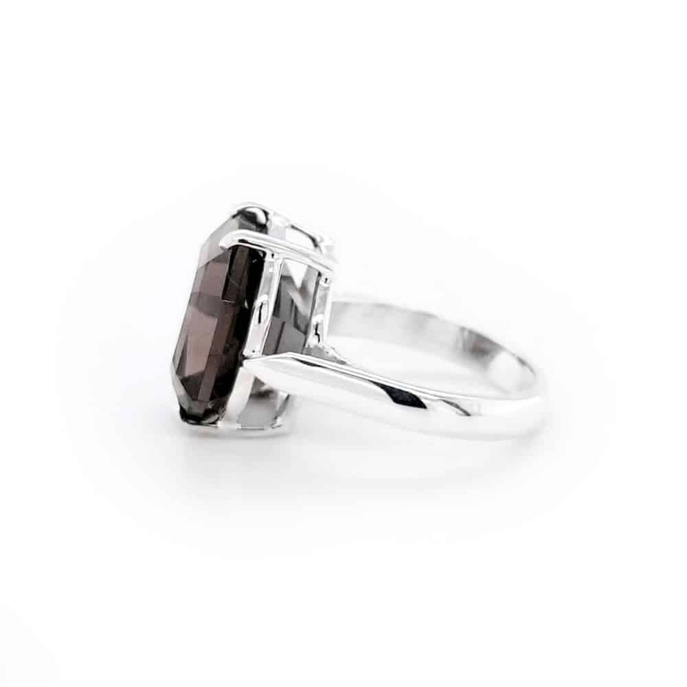 Smoky Quartz Sterling Silver Ring