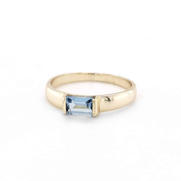 Blue Topaz Sterling Silver Ring