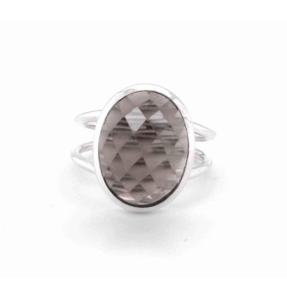 Smoky Quartz Sterling Silver Ring