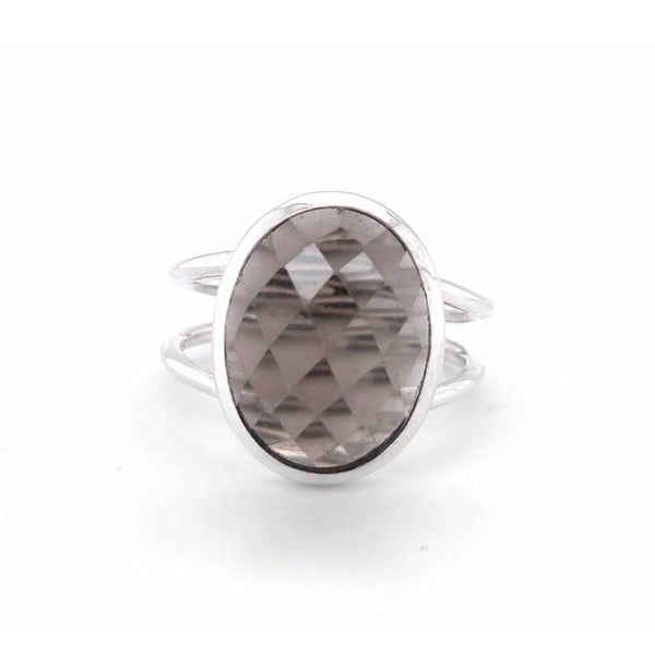 Smoky Quartz Sterling Silver Ring