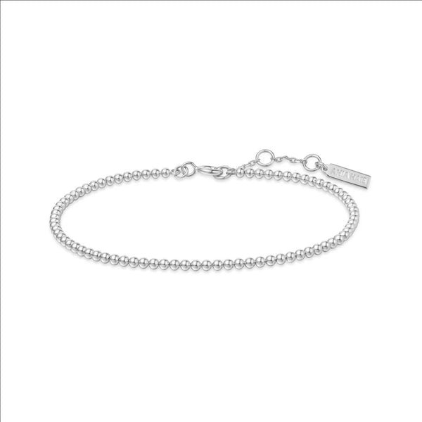 Silver Beaded Bracelet