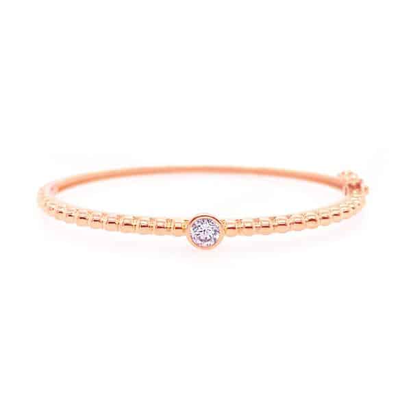 ROSE GOLD & CZ BANGLE