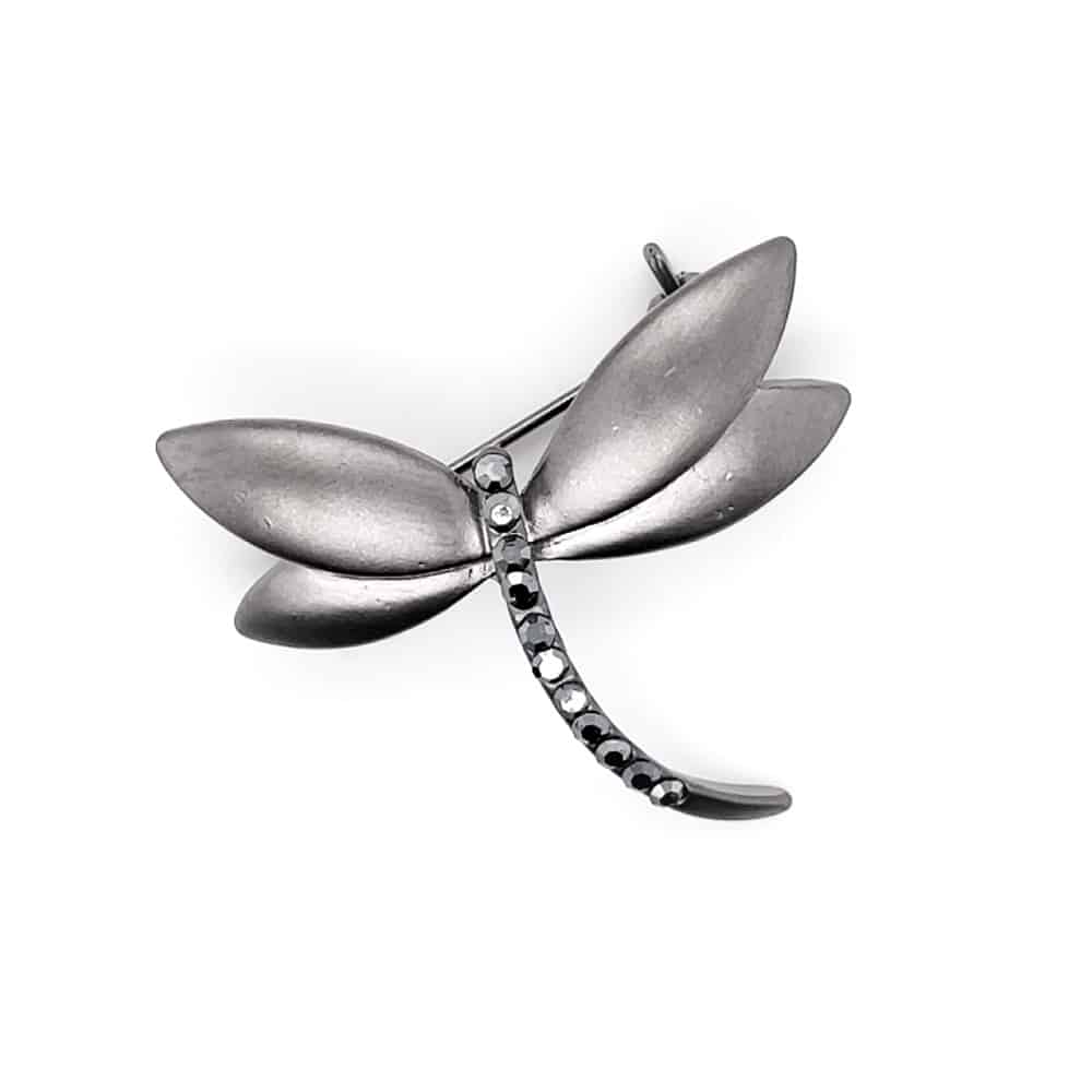 Dragonfly Brooch Gun Metal Colour