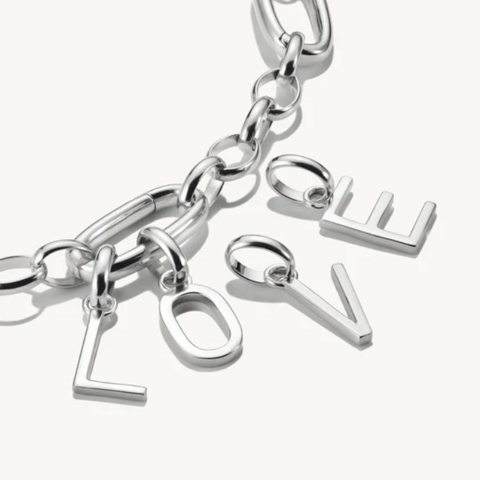 Connect Charm Letter L Silver