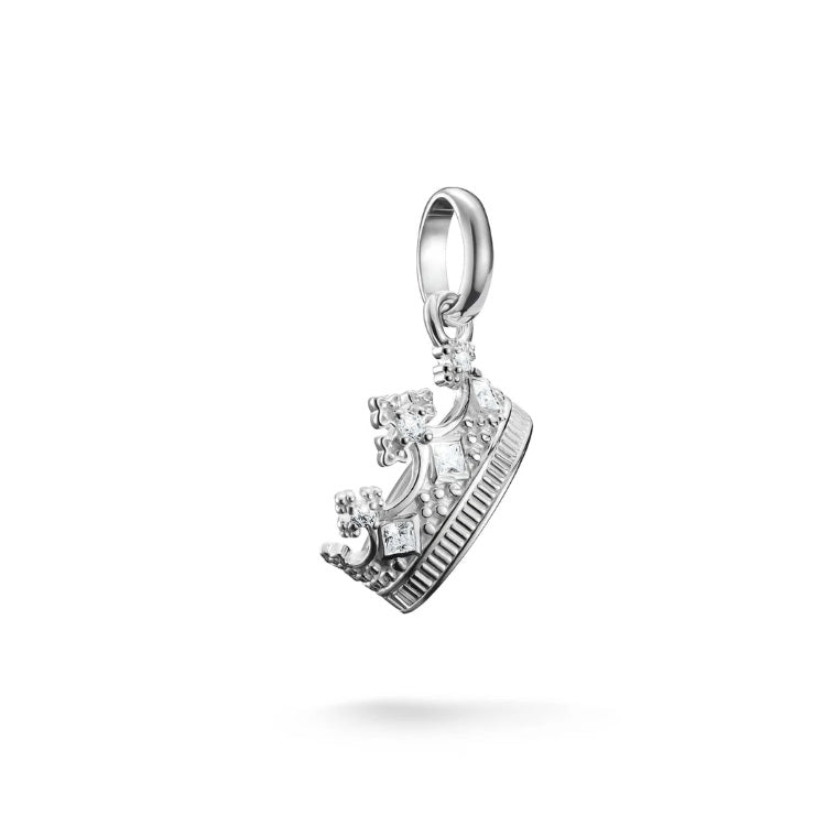Connect Charm Crown with Stones Silver