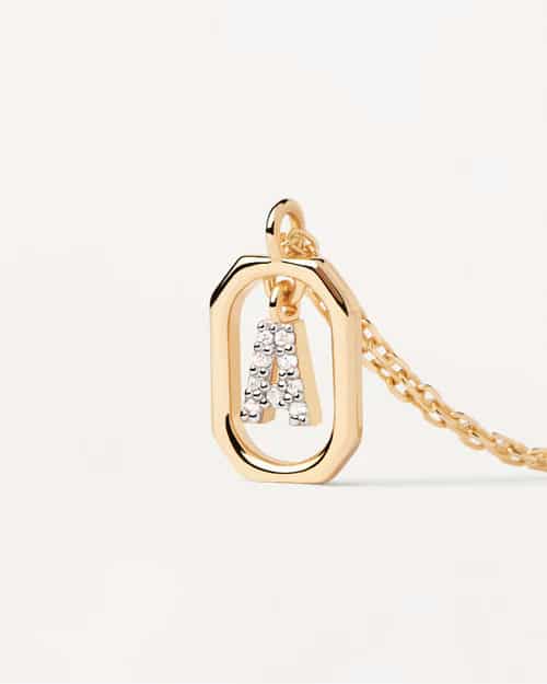 MINI LETTER A NECKLACE